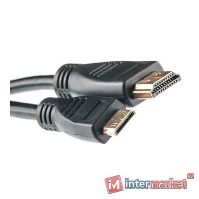 Виде кабель PowerPlant mini HDMI - HDMI, 5m, позолоченные коннекторы, v1.3